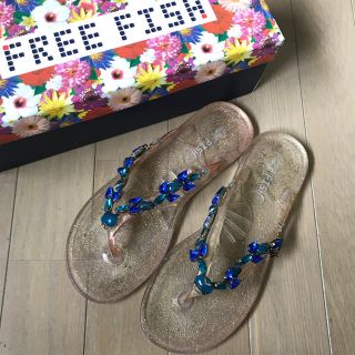 フリーフィッシュ(FREE FISH)のFREE FISH ✴︎ビジュービーサン(ビーチサンダル)