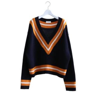 アンユーズド(UNUSED)のNEON SIGN ネオンサイン 17AW COLLEGE SWEATER(ニット/セーター)