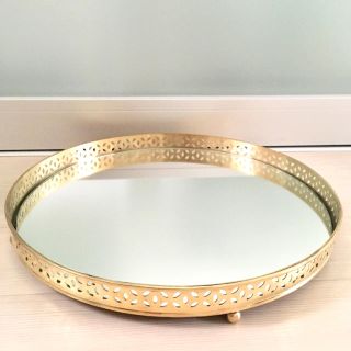 ザラホーム(ZARA HOME)の新品 ZARA HOME ザラホーム ゴールド ミラー トレイ トレー (その他)