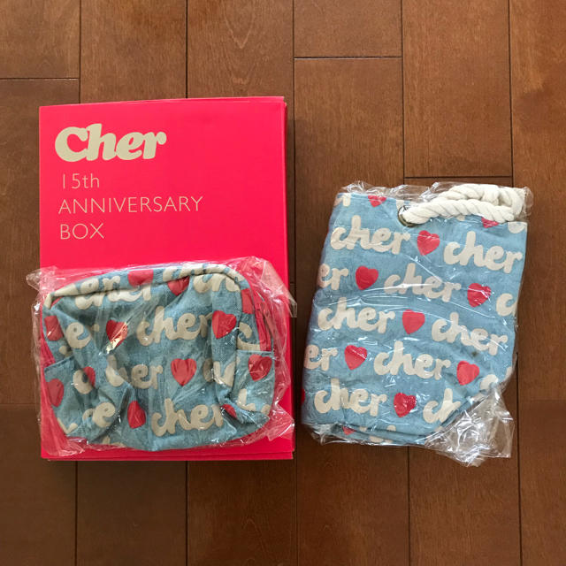 Cher(シェル)の◆Cher◆シェル◆デニム地バッグ&ミニポーチ レディースのバッグ(トートバッグ)の商品写真