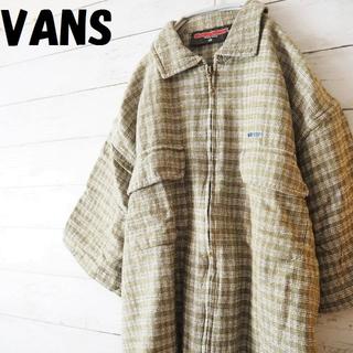 ヴァンズ(VANS)のTさん専用VANS ジップ付半袖シャツ M ポケット オールド感(シャツ)