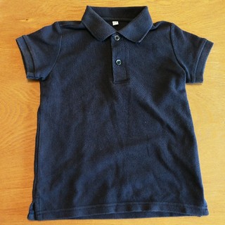 ムジルシリョウヒン(MUJI (無印良品))の無印良品　ネイビー　ポロシャツ　110サイズ(Tシャツ/カットソー)