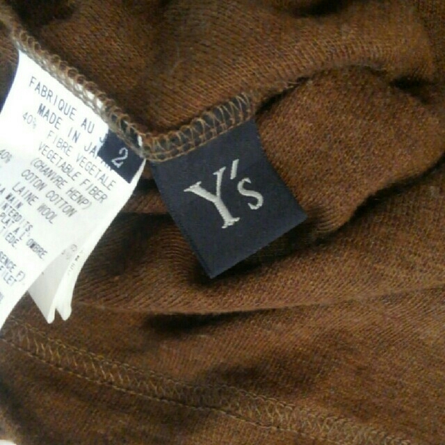 Y's(ワイズ)のY's　タンクトップ　ブラウン　ヘンプ レディースのトップス(タンクトップ)の商品写真