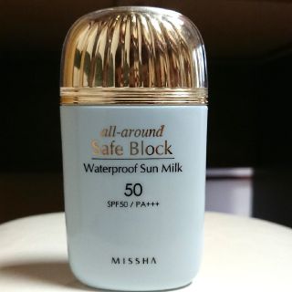 ミシャ(MISSHA)の日焼け止め ウォータープルーフ サンミルク 値下げ！(日焼け止め/サンオイル)