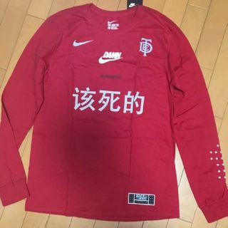 ナイキ(NIKE)のNIKE TDE KENDRICK LAMAR ナイキ ケンドリックラマー 赤(Tシャツ/カットソー(七分/長袖))