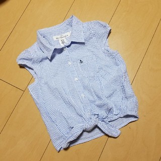 エイチアンドエム(H&M)の美品 H&M 子供 女の子 裾縛りシャツ ブラウス 130cm(ブラウス)