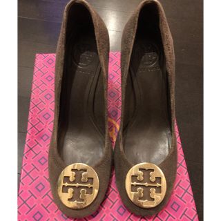 トリーバーチ(Tory Burch)のトリーバーチ スエードパンプス 24.5cm(ハイヒール/パンプス)