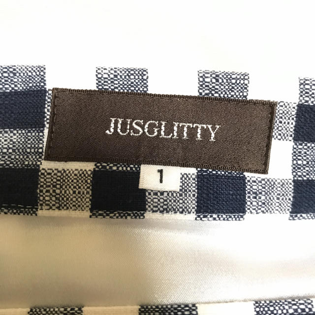 JUSGLITTY(ジャスグリッティー)のジャスグリッティー  ギンガムチェックタイトスカート レディースのスカート(ひざ丈スカート)の商品写真