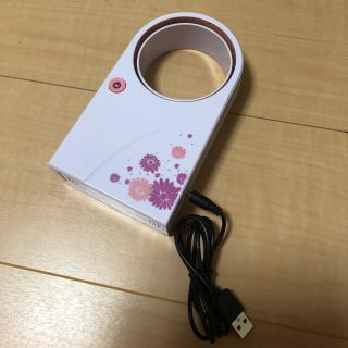＊新品同様＊羽根なし扇風機＊ピンク＊USB(扇風機)