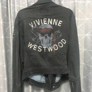 ヴィヴィアンウエストウッド(Vivienne Westwood)のVivienne Westwood スカルプリントライダース(ライダースジャケット)