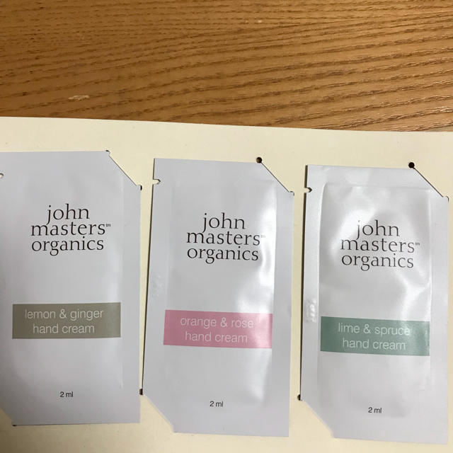 John Masters Organics(ジョンマスターオーガニック)のジョンマスターオーガニック ハンドクリーム試供品 コスメ/美容のボディケア(ハンドクリーム)の商品写真