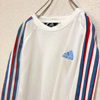 アディダス(adidas)のadidas アディダス スリーライン入り シャツ  (Tシャツ/カットソー(七分/長袖))