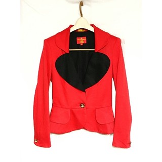 ジャケット/アウターVivienne Westwood/赤×黒 ラブジャケット