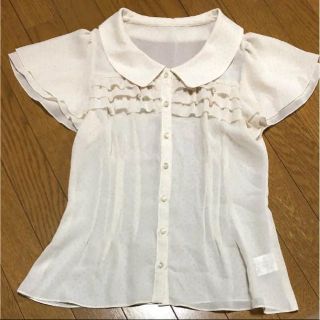 レッセパッセ(LAISSE PASSE)のレッセパッセ♡半袖シフォンブラウス♡ドット(シャツ/ブラウス(半袖/袖なし))