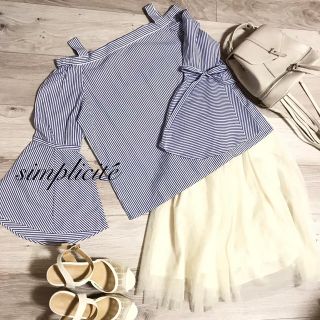 シンプリシテェ(Simplicite)のシンプリシテェ✴︎袖コンシャスオフショルブラウス♡(シャツ/ブラウス(長袖/七分))