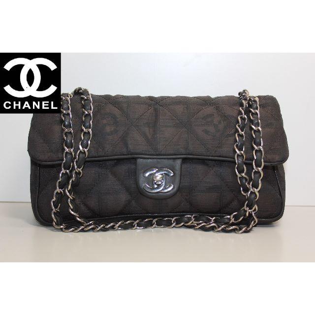 破れ等修理の必要なジャンク品シャネル CHANEL ニュートラベルライン Wチェーンショルダーバッグ