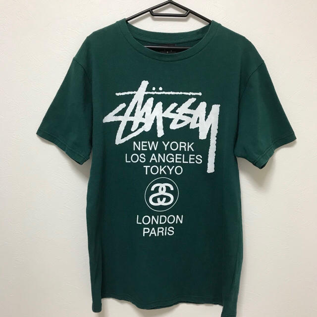 【美品】STUSSY Tシャツ ワールドツアー 多数出品中！ Tシャツ+カットソー(半袖+袖なし)