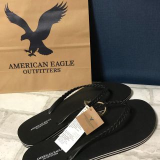 アメリカンイーグル(American Eagle)のアメリカンイーグル★ビーサン ブラック L(サンダル)