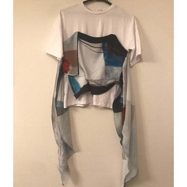 アメリヴィンテージ ♡MEDI DRAWING UNEVEN TEE - Tシャツ(半袖/袖なし)
