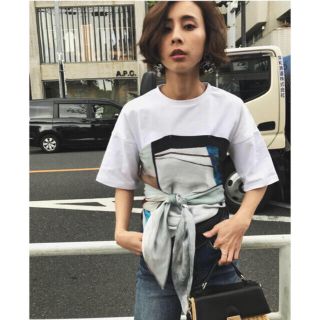 アメリヴィンテージ(Ameri VINTAGE)のアメリヴィンテージ ♡MEDI DRAWING UNEVEN TEE(Tシャツ(半袖/袖なし))