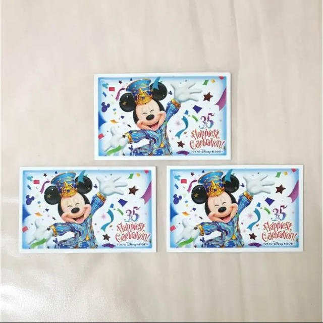 Disney(ディズニー)のディズニー35周年 使用済みチケット チケットの施設利用券(遊園地/テーマパーク)の商品写真