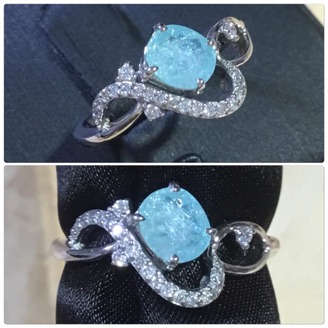 激安特価 パライバ&ダイヤモンドリング 指輪11号 パライバ0.677ct 簡易鑑別付 リング(指輪) - tattoostudiobecause.be