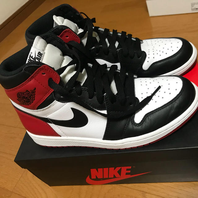 NIKE(ナイキ)のAIR JORDAN 1 HIGH OG つま黒 27.5 メンズの靴/シューズ(スニーカー)の商品写真