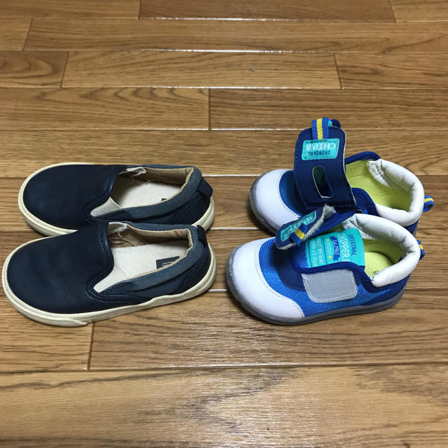 GAP(ギャップ)のスニーカー ２個セット キッズ/ベビー/マタニティのベビー靴/シューズ(~14cm)(スニーカー)の商品写真