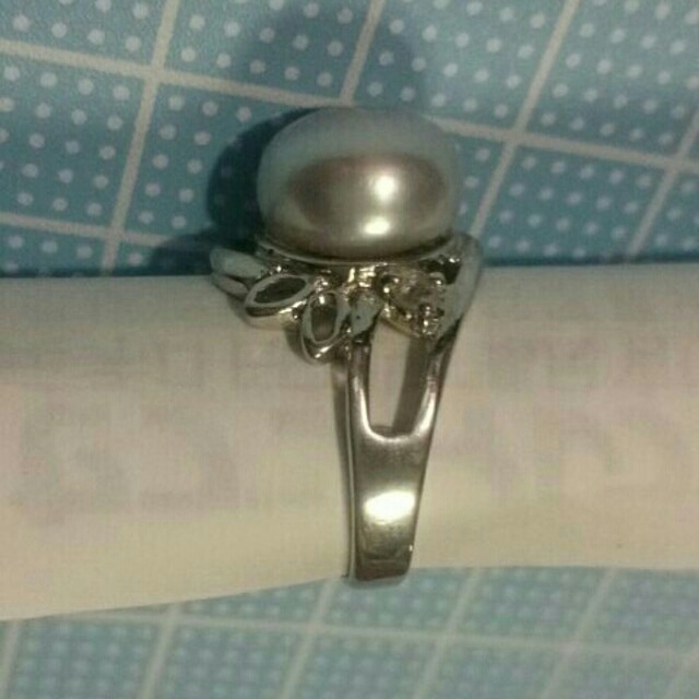 パール　リング　真珠　指輪 うさぎモチーフ レディースのアクセサリー(リング(指輪))の商品写真
