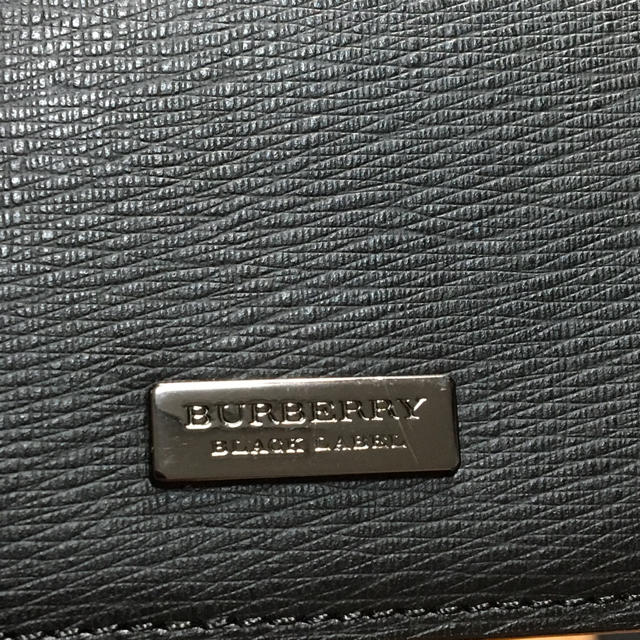 BURBERRY BLACK LABEL(バーバリーブラックレーベル)の新品未使用 箱付き バーバリー ブラックレーベル 名刺入れ 黒 メンズ メンズのファッション小物(名刺入れ/定期入れ)の商品写真