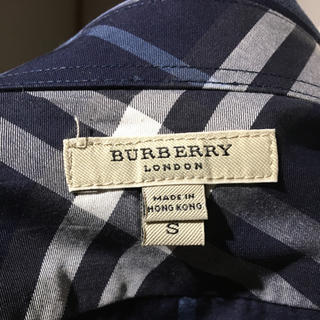 BURBERRY - 新品 バーバリー ロンドン チェック シャツ S ネイビー 