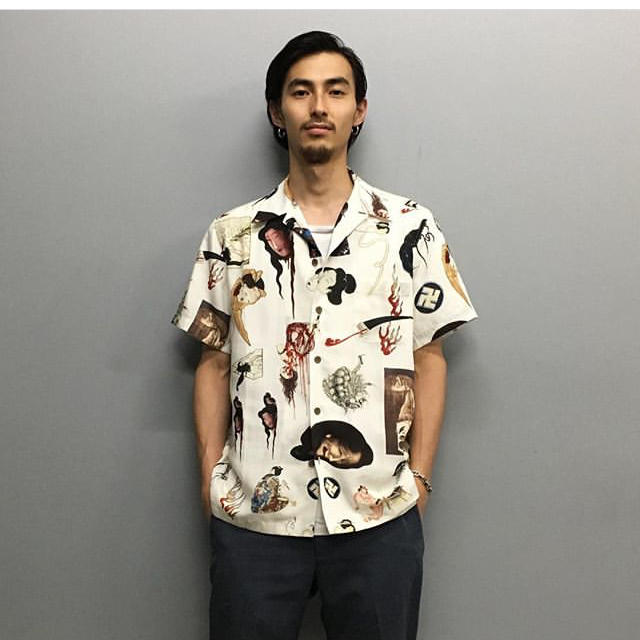 19aw WACKO MARIA HAWAIIAN SHIRT 天国東京お化け図