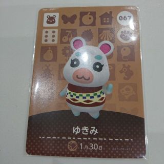 ニンテンドー3DS(ニンテンドー3DS)のどうぶつの森 amiiboカード ゆきみ(カード)