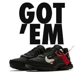 ナイキ(NIKE)の【NIKE】AIR PRESTO  /  OFF-WHITE(スニーカー)