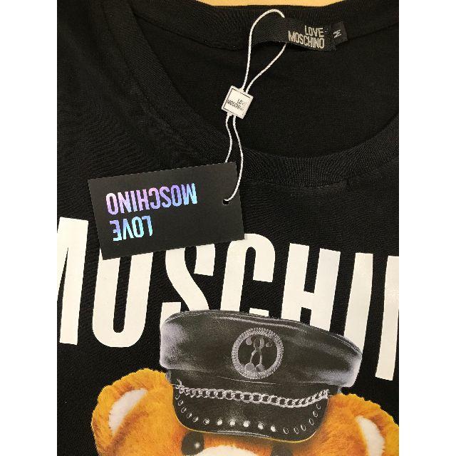 MOSCHINO(モスキーノ)のLOVE MOSCHINO ラブ モスキーノ Tシャツ カットソー ブラック　M レディースのトップス(Tシャツ(半袖/袖なし))の商品写真