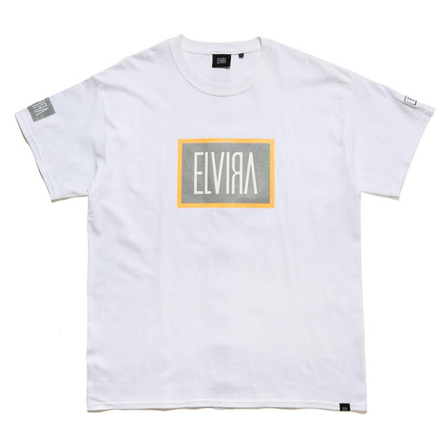 ELVIA(エルヴィア)のELVIRA REFLECT FRAME T-SHIRT -WHITE- L メンズのトップス(Tシャツ/カットソー(半袖/袖なし))の商品写真