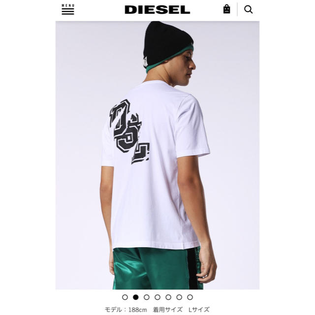 DIESEL(ディーゼル)の新品未使用☆DIESEL Tシャツ T-JUST-SL ホワイト メンズのトップス(Tシャツ/カットソー(半袖/袖なし))の商品写真