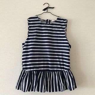 ザラ(ZARA)の〈レディス〉裾フリルボーダータンクトップ（ZARA）(タンクトップ)