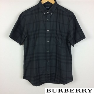 バーバリー(BURBERRY)の美品 BURBERRY London 半袖シャツ タータンチェック サイズL(シャツ)