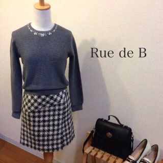 ロートレアモン(LAUTREAMONT)のRue de B 千鳥柄スカート(ひざ丈スカート)