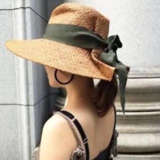 イエナ(IENA)の美品 lola hats ローラハット カーキ(麦わら帽子/ストローハット)