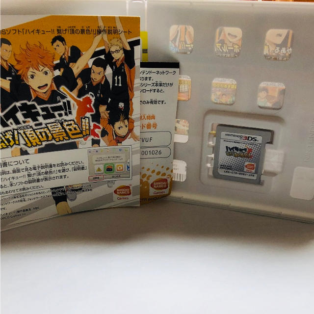 BANDAI(バンダイ)の3DS ハイキュー 繋げ！頂きの景色 エンタメ/ホビーのゲームソフト/ゲーム機本体(携帯用ゲームソフト)の商品写真