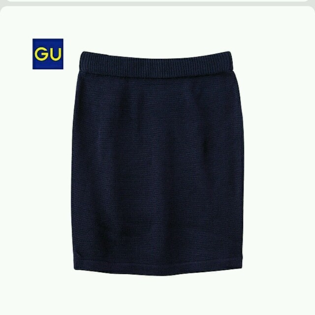 GU(ジーユー)のニットタイトスカート レディースのスカート(ミニスカート)の商品写真