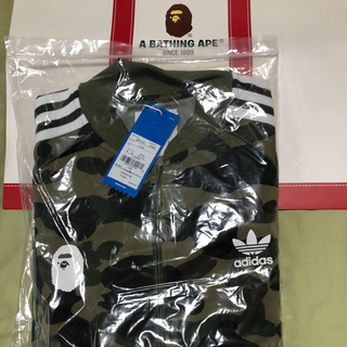 アベイシングエイプ(A BATHING APE)のBape adidas camo Jersey top(ジャージ)