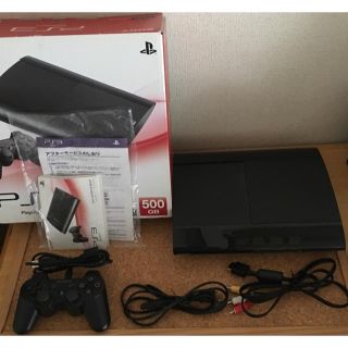 プレイステーション3(PlayStation3)のPlayStation3 本体 500GB チャコールブラック 動作確認済み(家庭用ゲーム機本体)