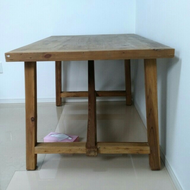 [原宿系古着様専用] テーブル　木材　135cm 82cm 高さ 71cm