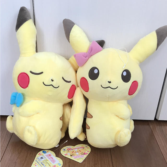 ポケモン(ポケモン)のピカチュウぬいぐるみセット エンタメ/ホビーのおもちゃ/ぬいぐるみ(キャラクターグッズ)の商品写真