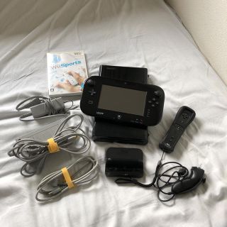 ウィーユー(Wii U)のWiiU本体 カセット付き！(家庭用ゲーム機本体)