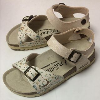 ビルケンシュトック(BIRKENSTOCK)のビルケンシュトック パピリオ 花柄 サンダル 22.5センチ 未使用品(サンダル)