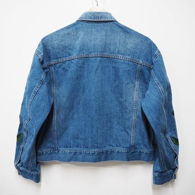クラネ CLANE EMBROIDERY DENIM JACKET　花柄 刺繍 CLANE（クラネ）の「EMBROIDERY FLOWER G JEAN（デニム